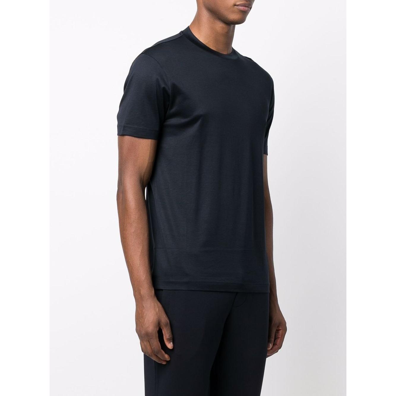 Emporio Armani logo-patch short-sleeve T-shirt Topwear Emporio Armani White Smoke