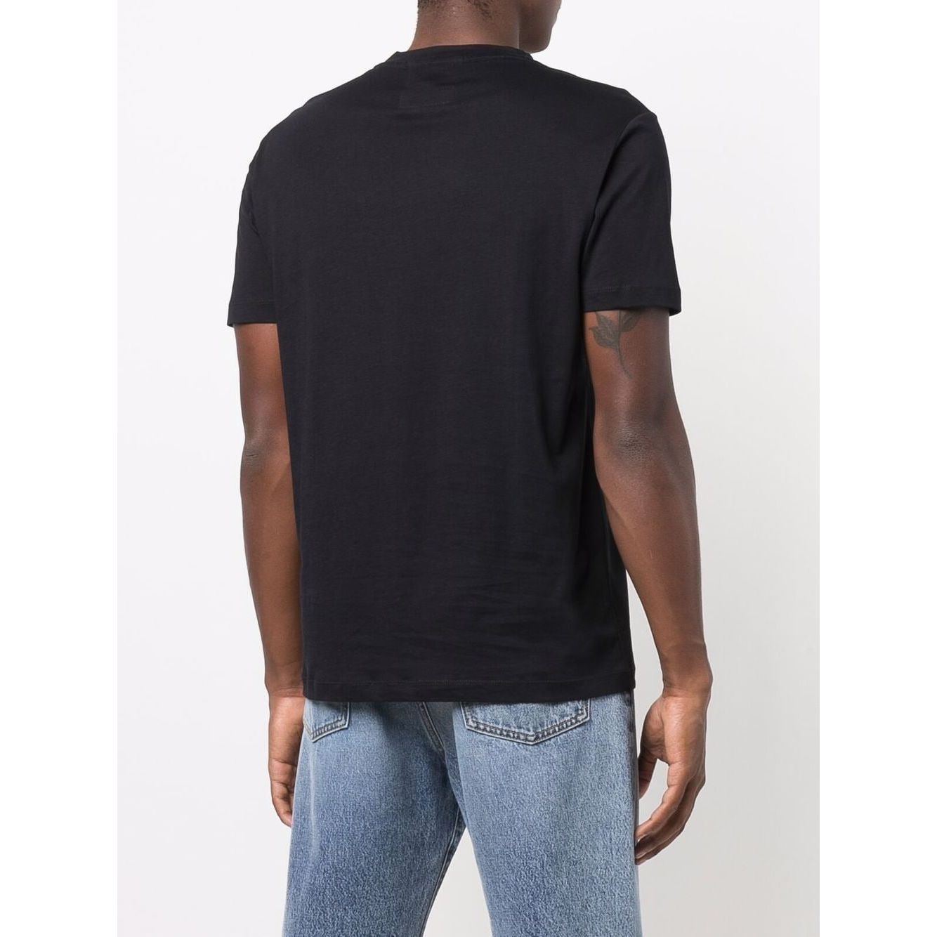 Emporio Armani logo print cotton T-shirt Topwear Emporio Armani Dark Slate Gray