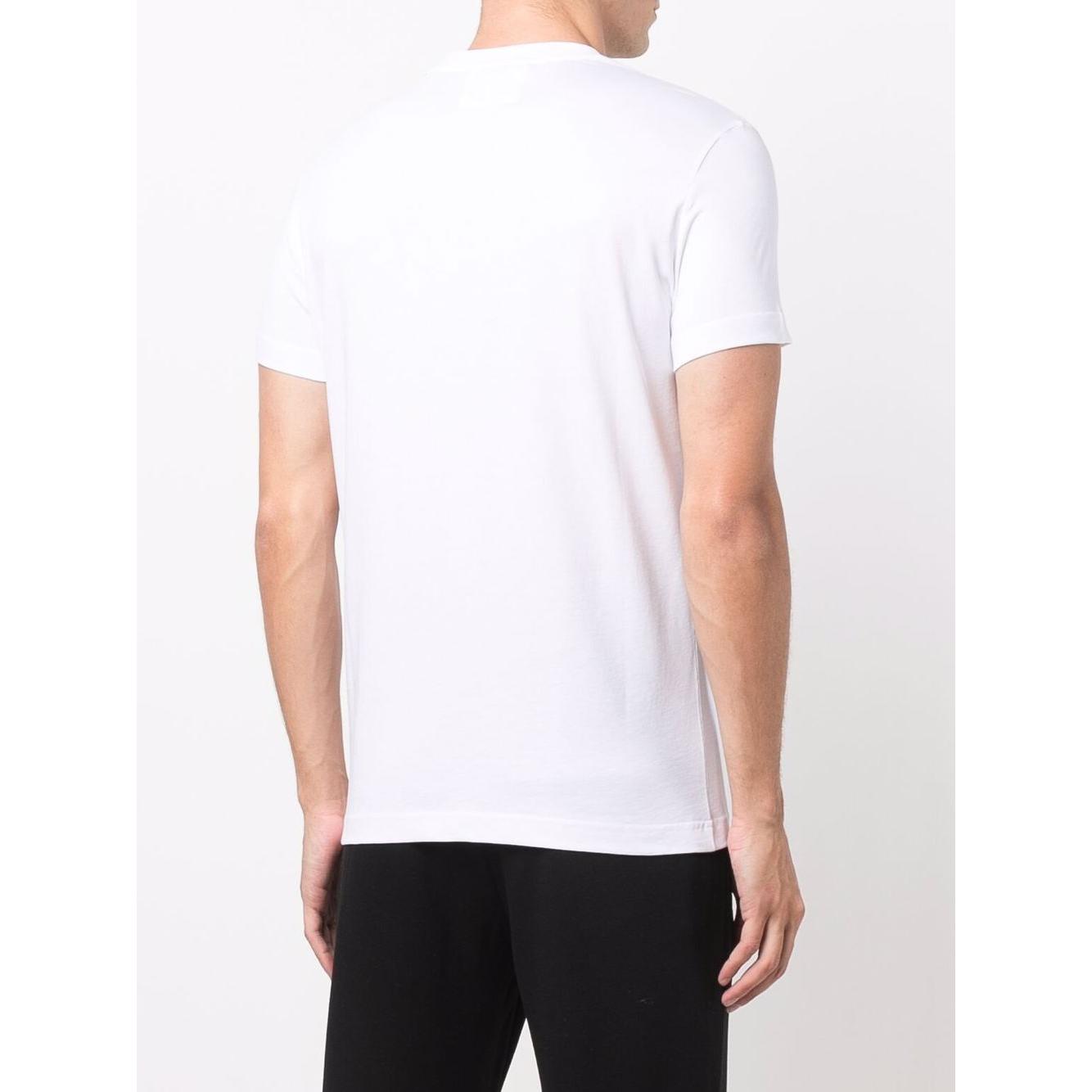 Emporio Armani logo patch short-sleeved T-shirt Topwear Emporio Armani White Smoke