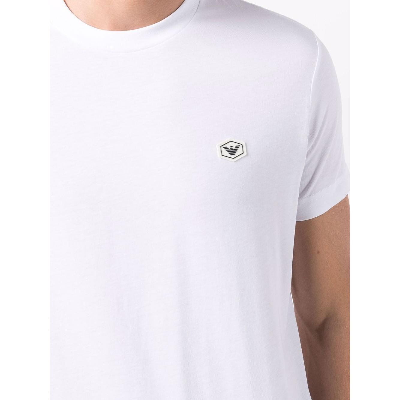 Emporio Armani logo patch short-sleeved T-shirt Topwear Emporio Armani Lavender
