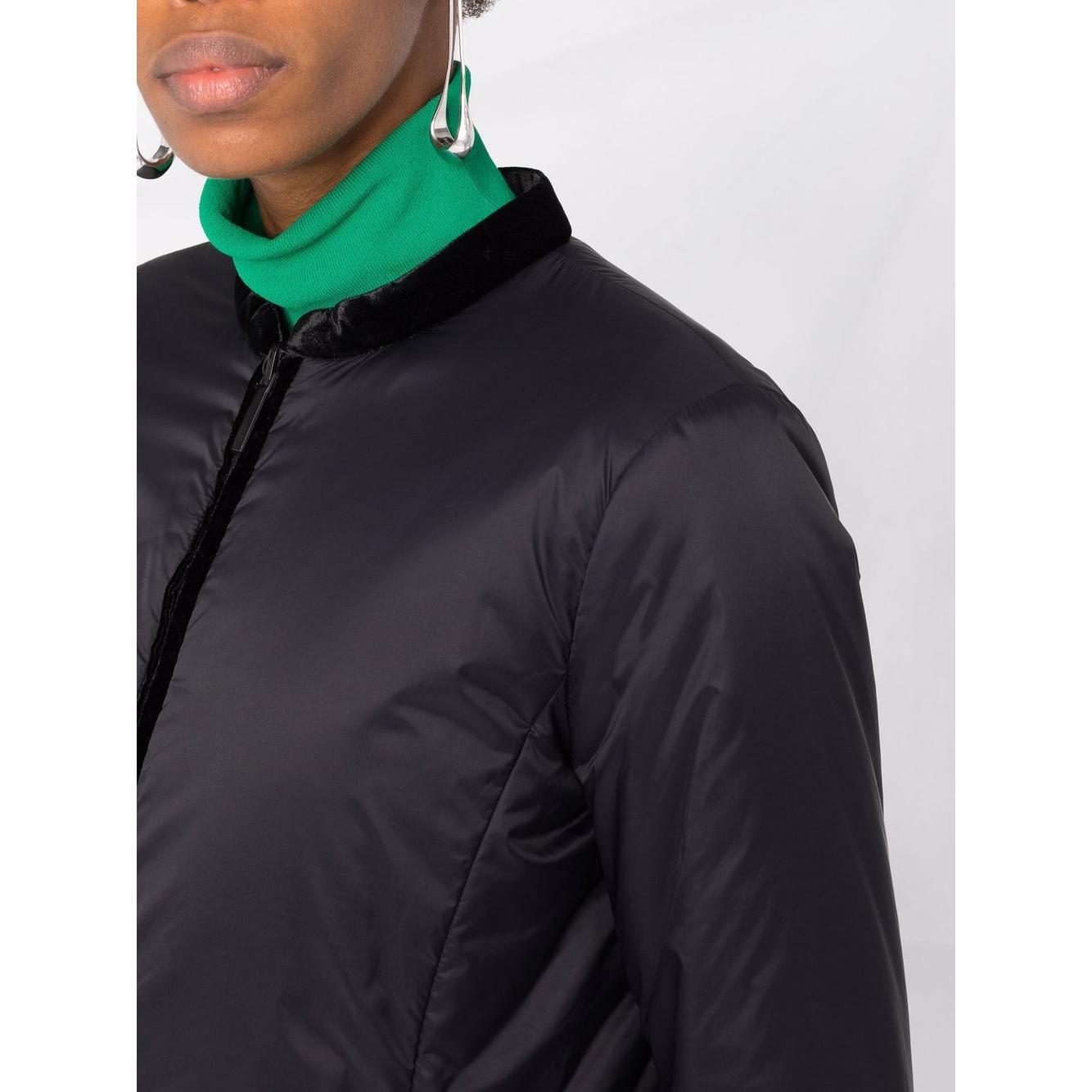Emporio Armani Nylon reversible guru-collared jacket Jackets Emporio Armani Light Gray