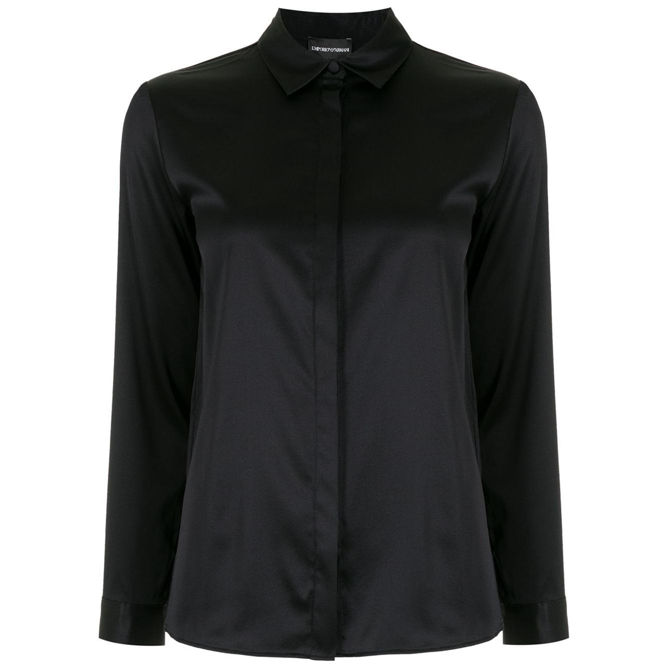 Emporio Armani silk shirt Shirts Emporio Armani Black