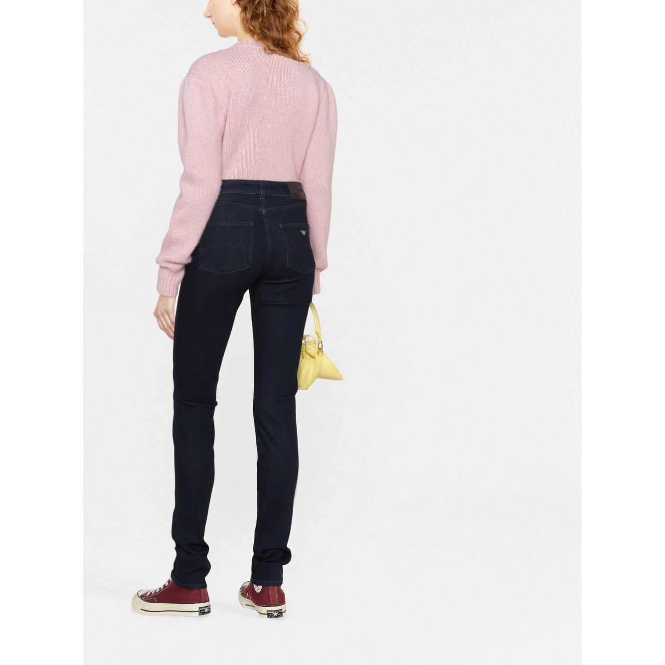 Emporio Armani high-waisted slim-cut Trousers Jeans Emporio Armani White Smoke