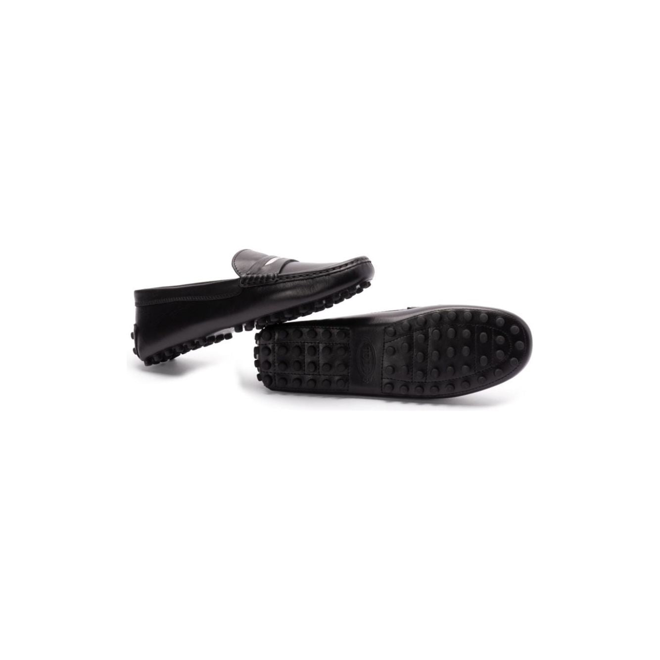 Tod's Flat shoes Black Moccasins Tod'S Light Gray