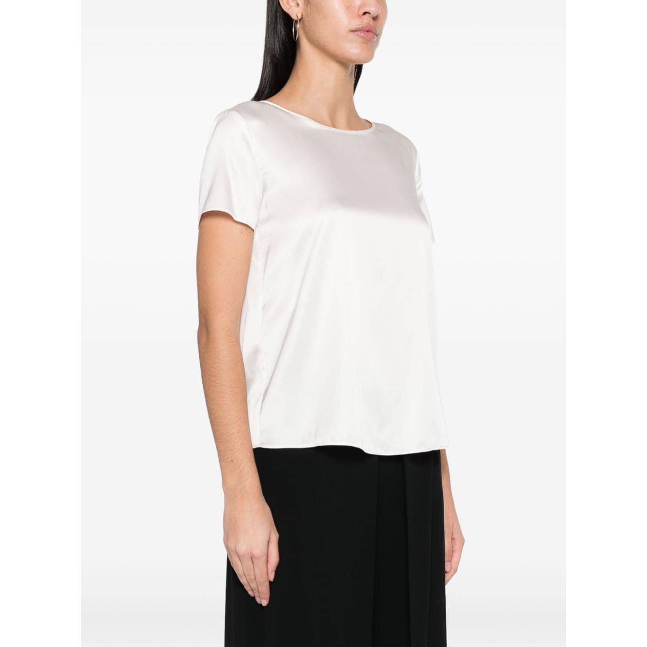 Emporio Armani silk blouse Topwear Emporio Armani White Smoke