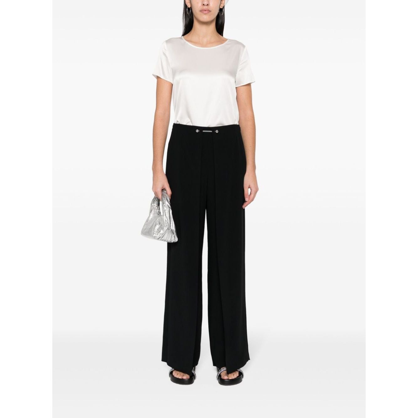 Emporio Armani silk blouse Topwear Emporio Armani White Smoke