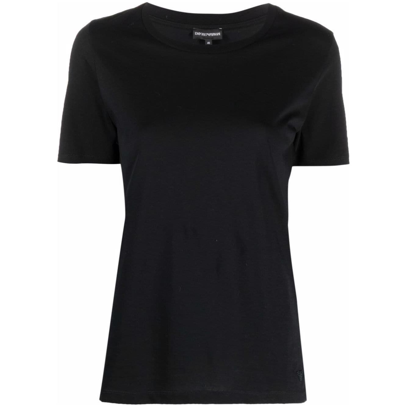 Emporio Armani round neck T-shirt Topwear Emporio Armani Black