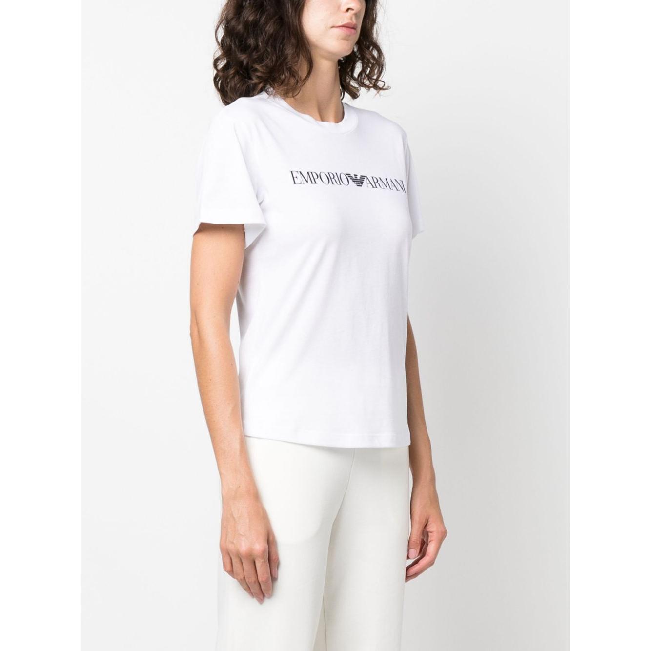 Emporio Armani Logo-print short-sleeve T-shirt Topwear Emporio Armani Beige