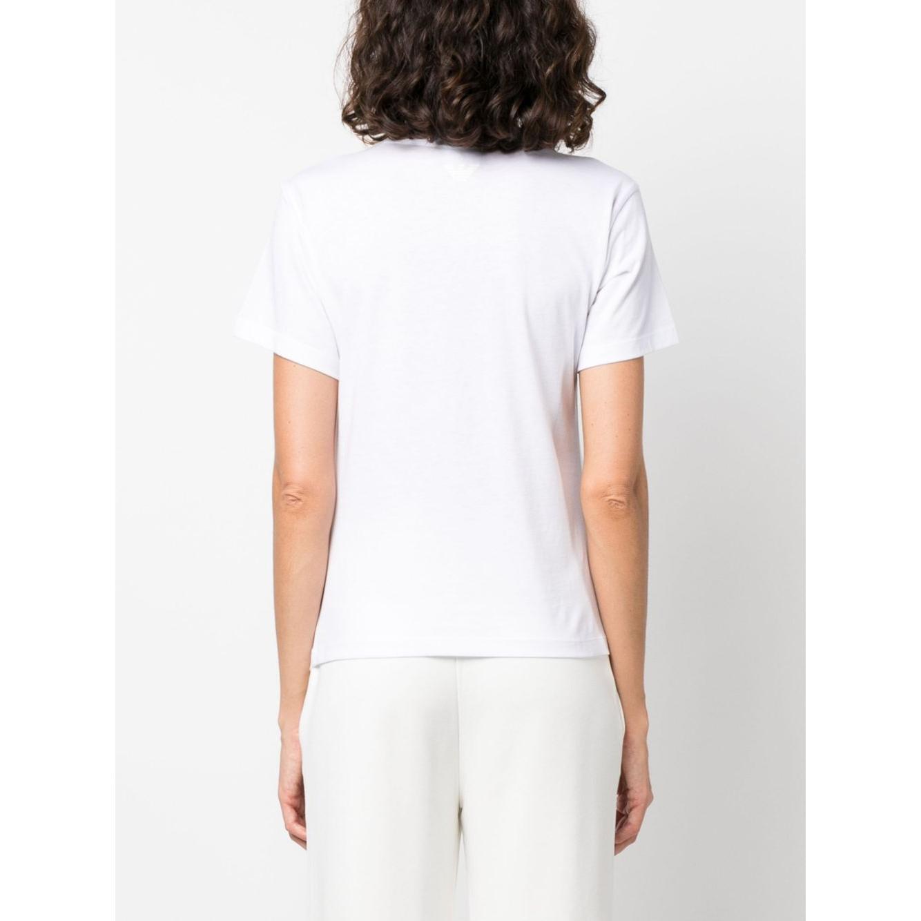 Emporio Armani Logo-print short-sleeve T-shirt Topwear Emporio Armani Beige