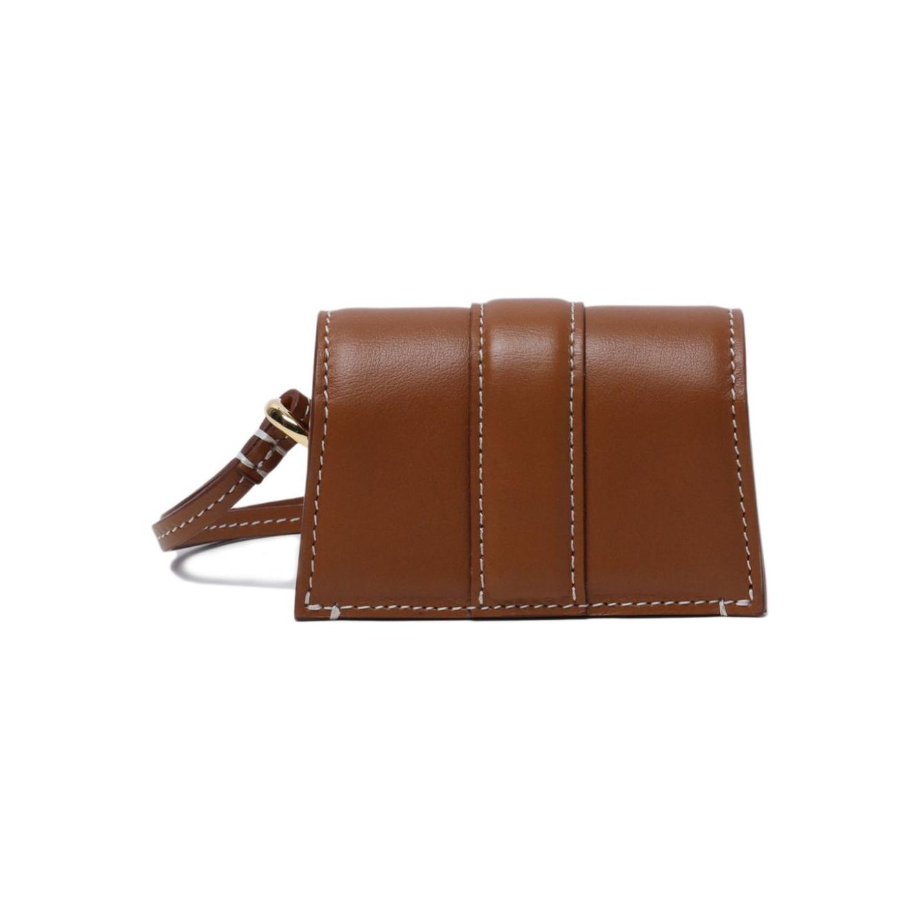 Jacquemus The Bambino flap case Clutches JACQUEMUS Saddle Brown