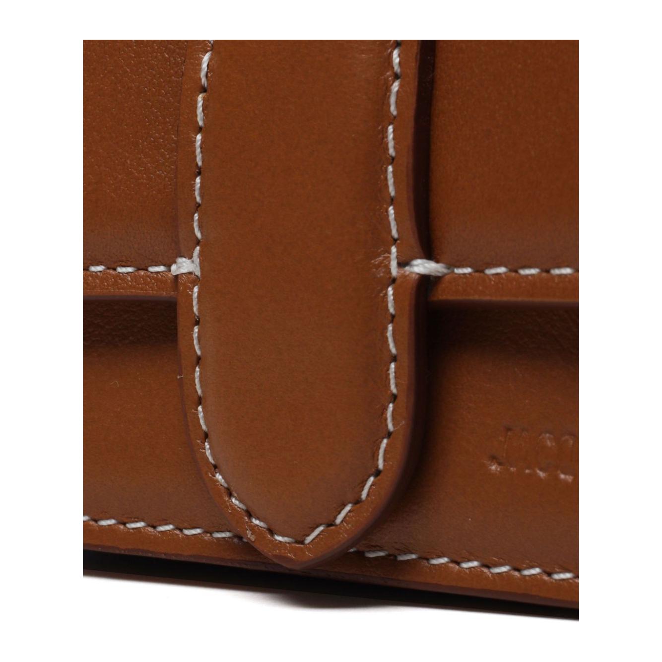 Jacquemus The Bambino flap case Clutches JACQUEMUS Saddle Brown