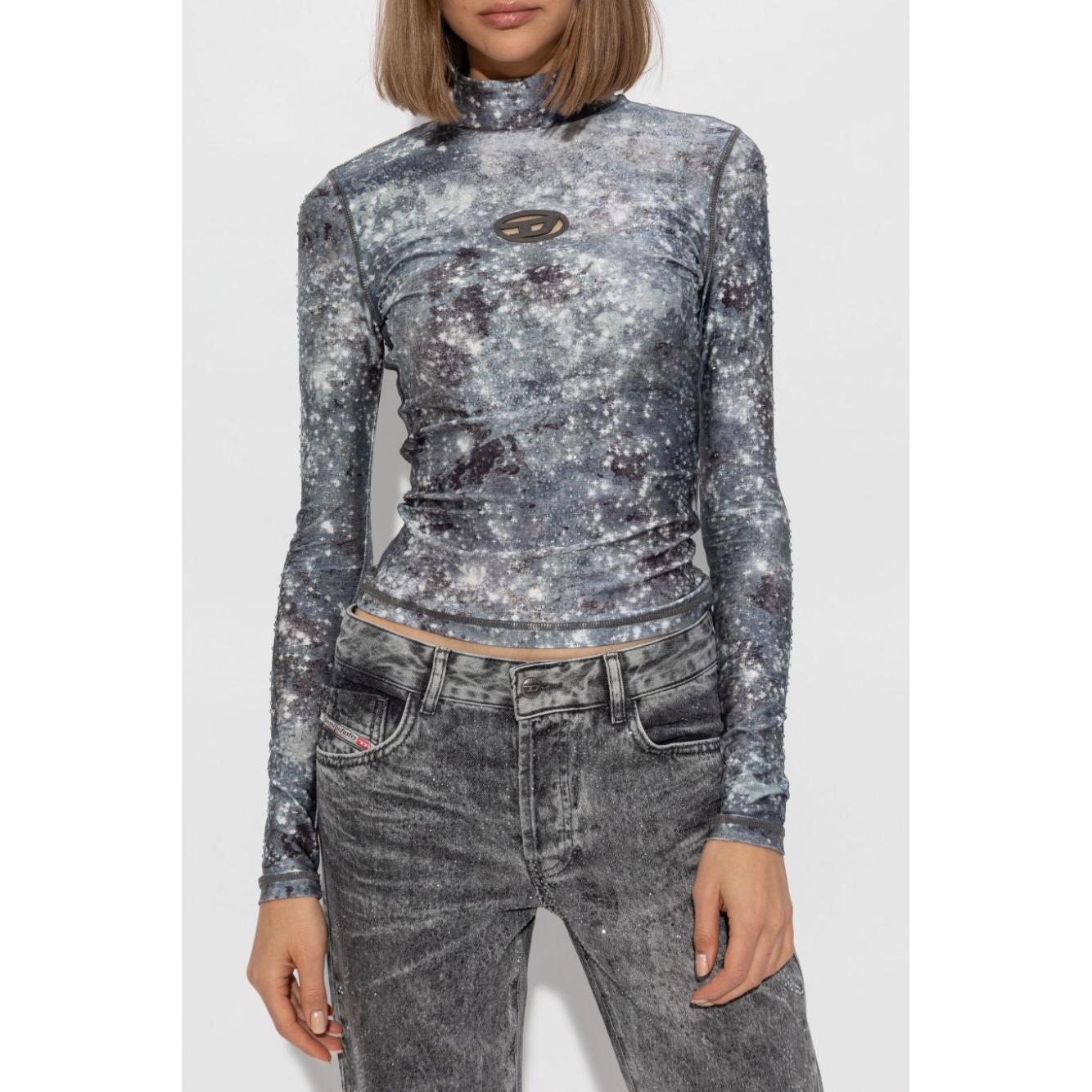 Diesel Sweaters Grey Topwear Diesel Gray