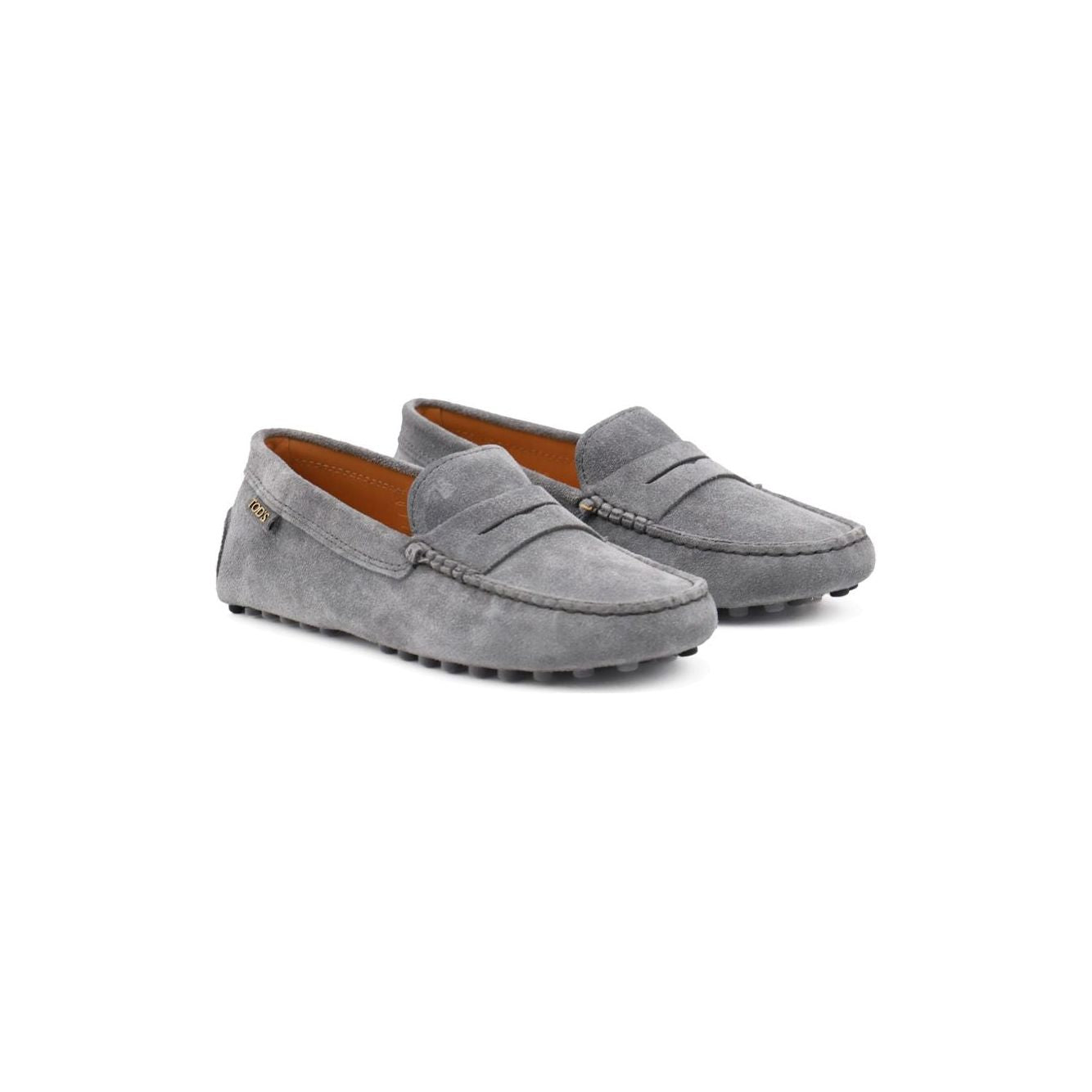 Tod's Flat shoes Grey Moccasins Tod'S Light Slate Gray