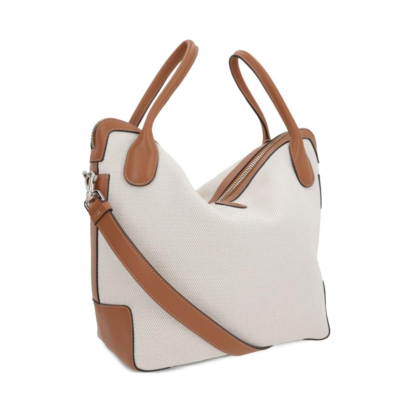 Tod's GG Canvas Shoulder Bag Handbag Tod'S Light Gray