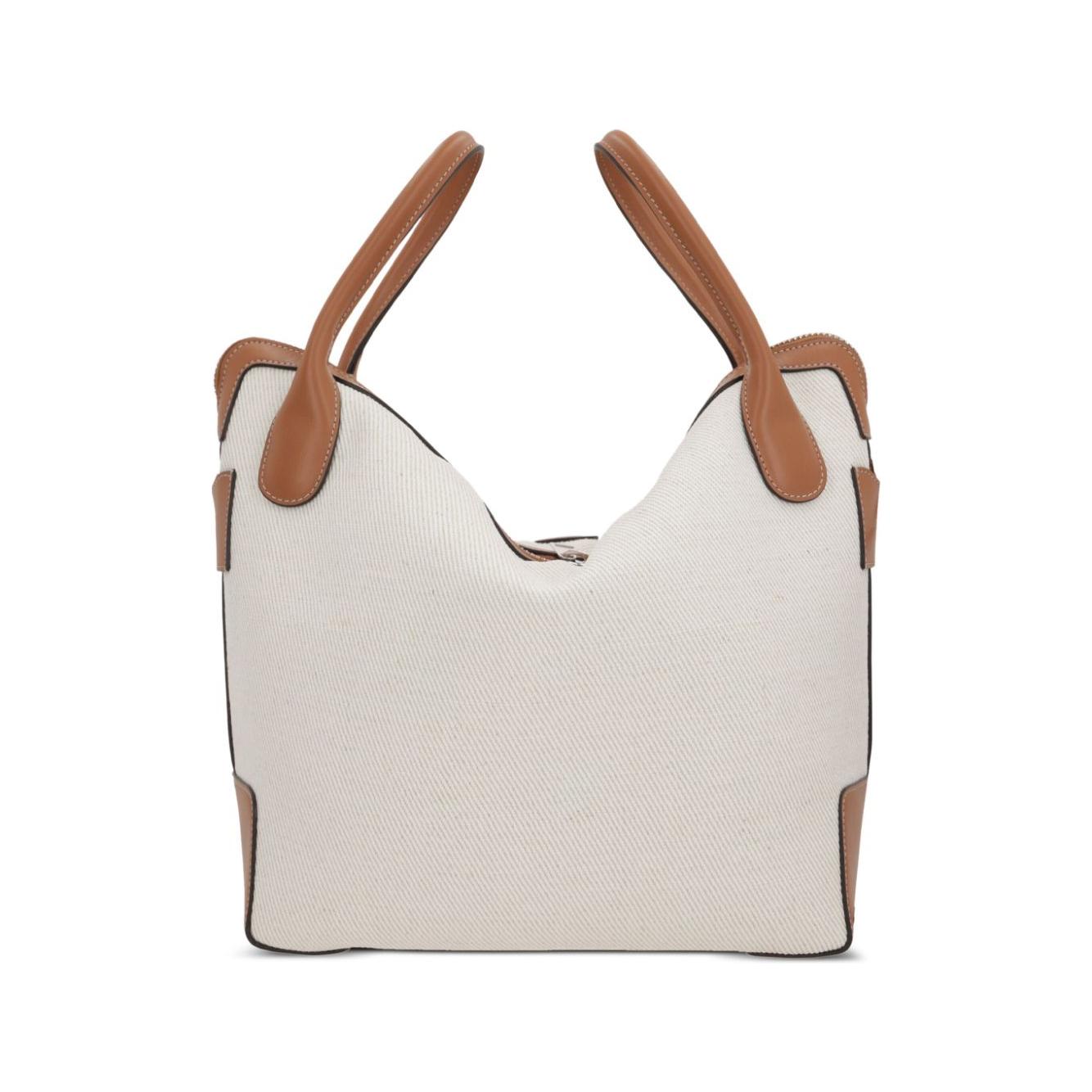 Tod's GG Canvas Shoulder Bag Handbag Tod'S Light Gray