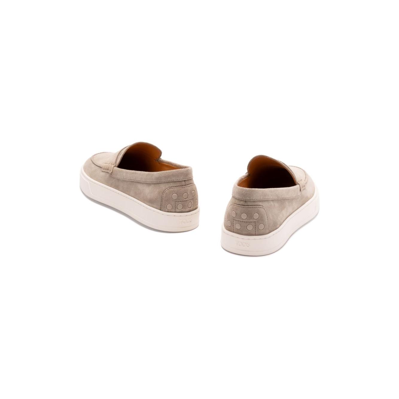 Tod's Flat shoes Beige Moccasins Tod'S Gray
