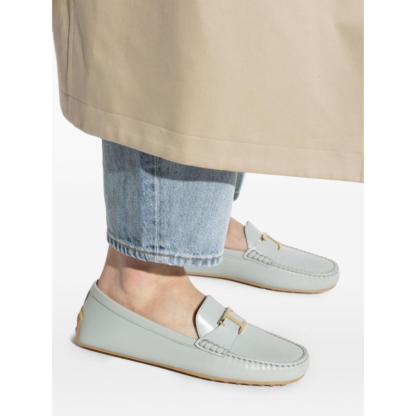 Tod's Flat shoes Grey Moccasins Tod'S Light Gray