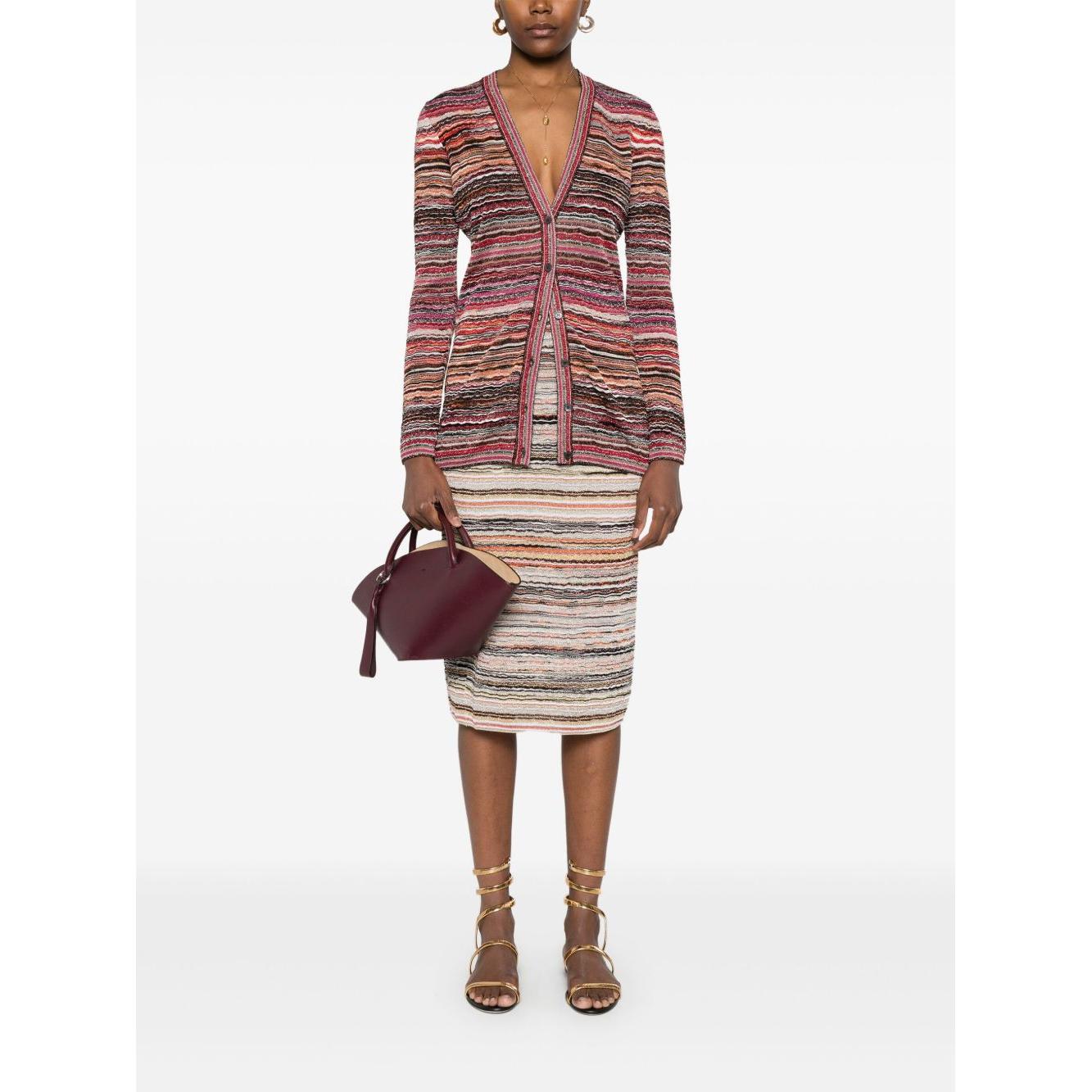 Missoni Midi Lamé Skirt Skirts Missoni White Smoke