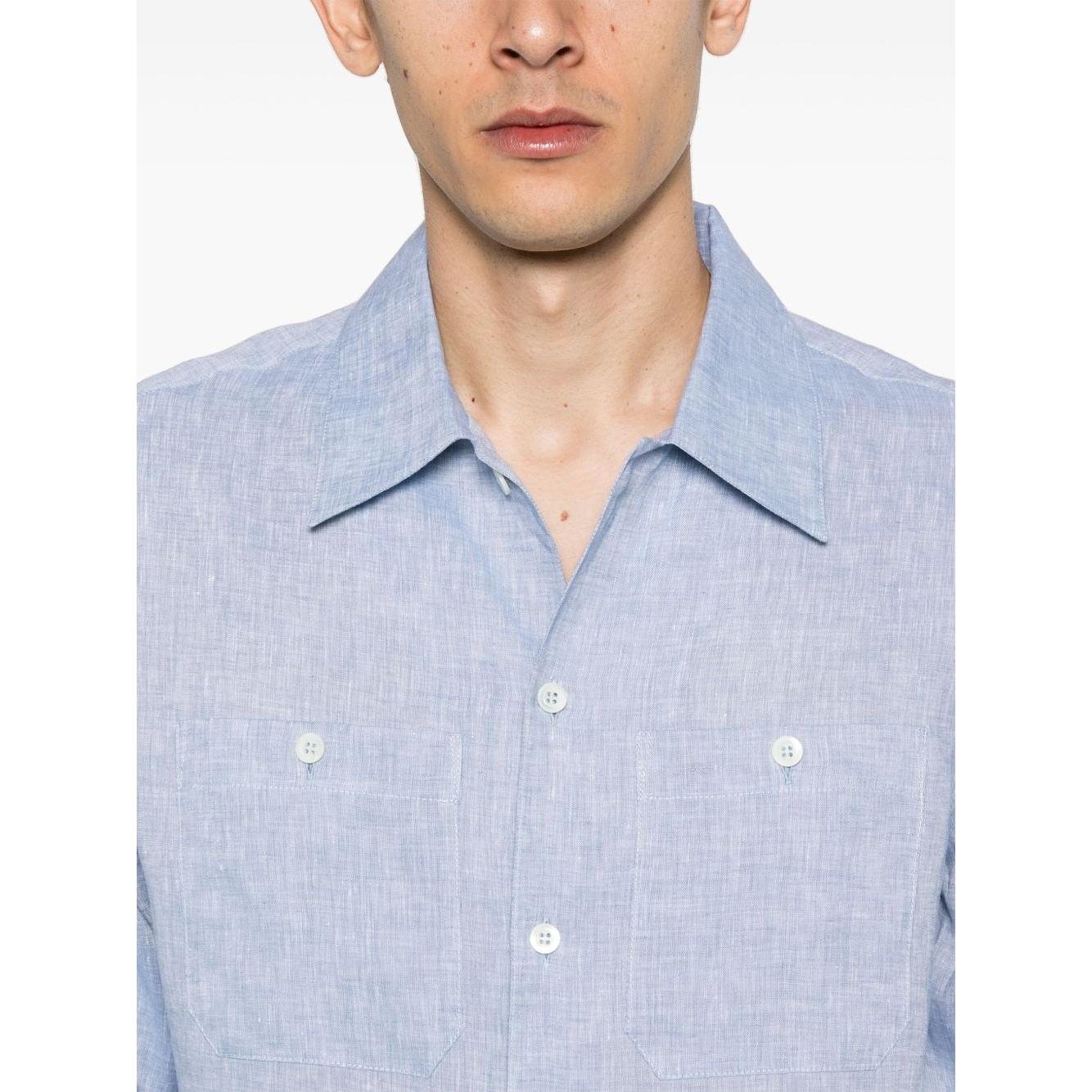 Brunello Cucinelli linen shirt Shirts Brunello Cucinelli Light Gray