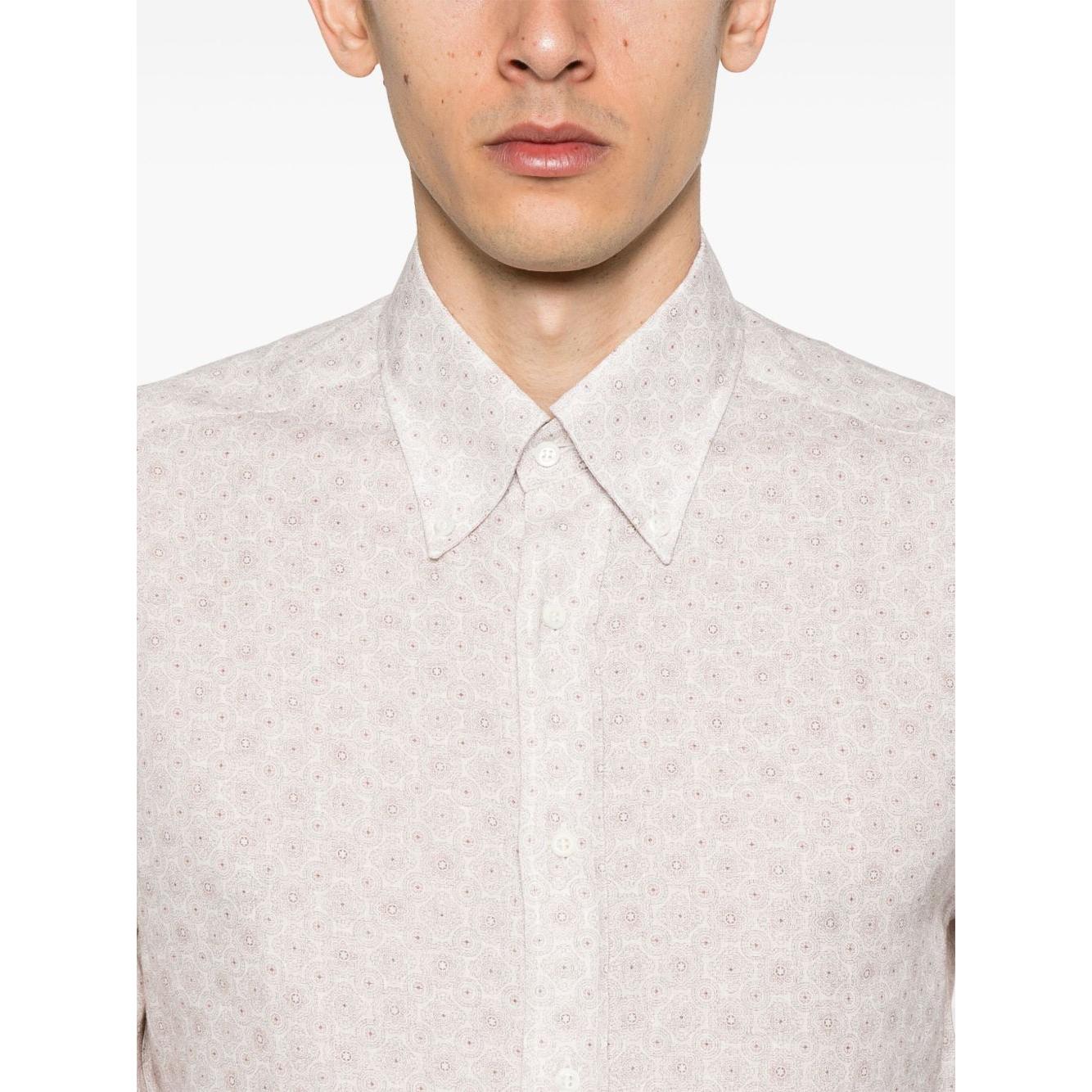 Brunello Cucinelli printed shirt Shirts Brunello Cucinelli Antique White