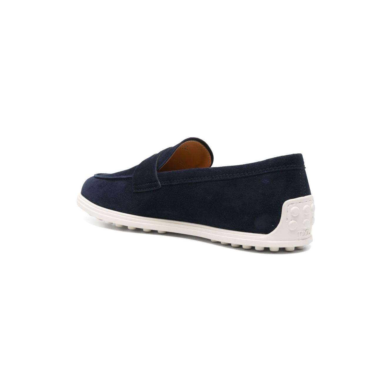 Tod's Flat shoes Blue Moccasins Tod'S Light Gray