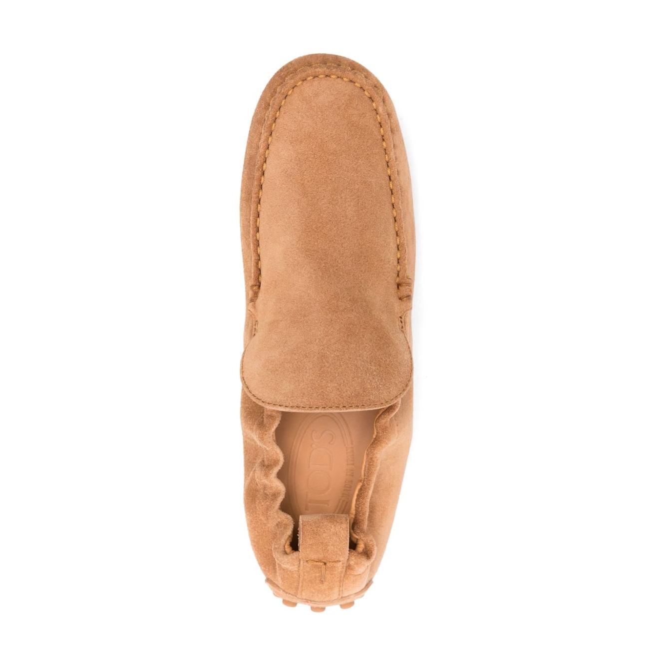 Tod's Flat shoes Camel Moccasins Tod'S Dark Salmon