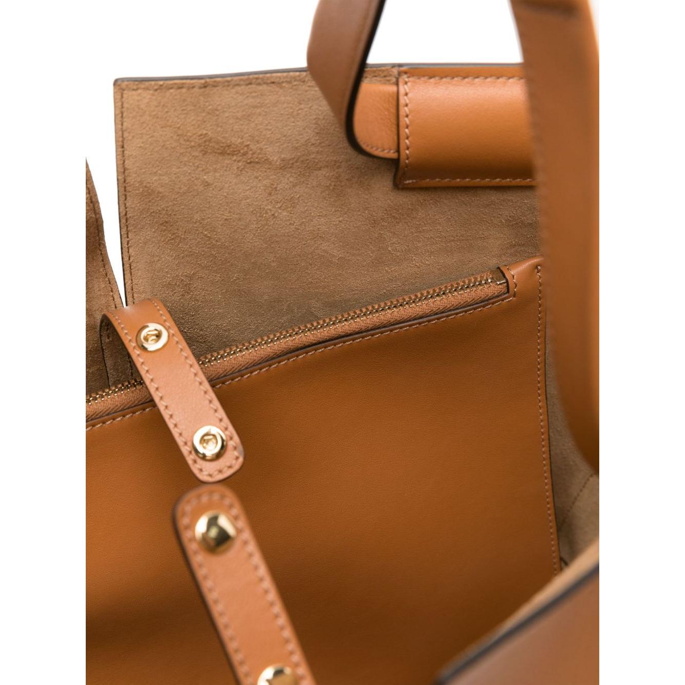 Tod's Di Bag Folio in Leather Medium Shopper Tod'S Sienna