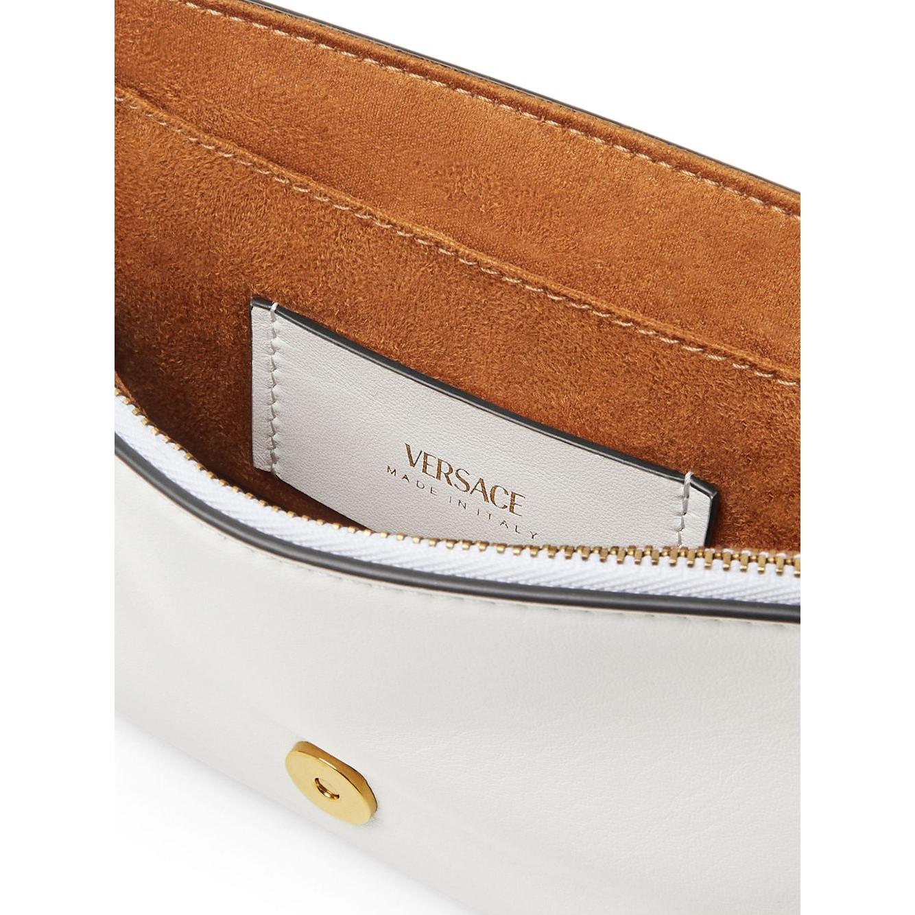 Versace tag mini bag Clutches Versace Light Gray