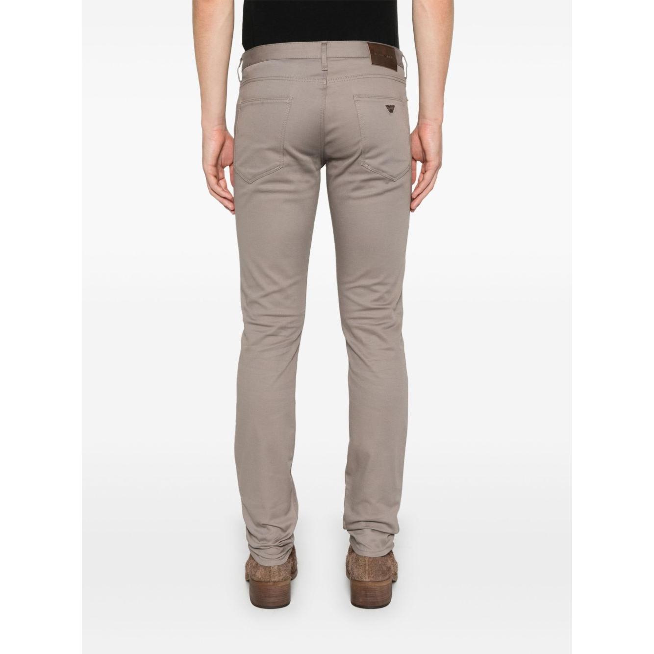 Emporio Armani slim jeans with logo plaque Jeans Emporio Armani White Smoke