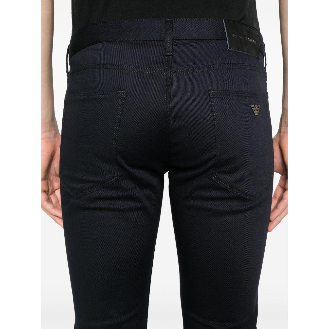 Emporio Armani logo-plaque slim-fit Jeans Jeans Emporio Armani Light Gray