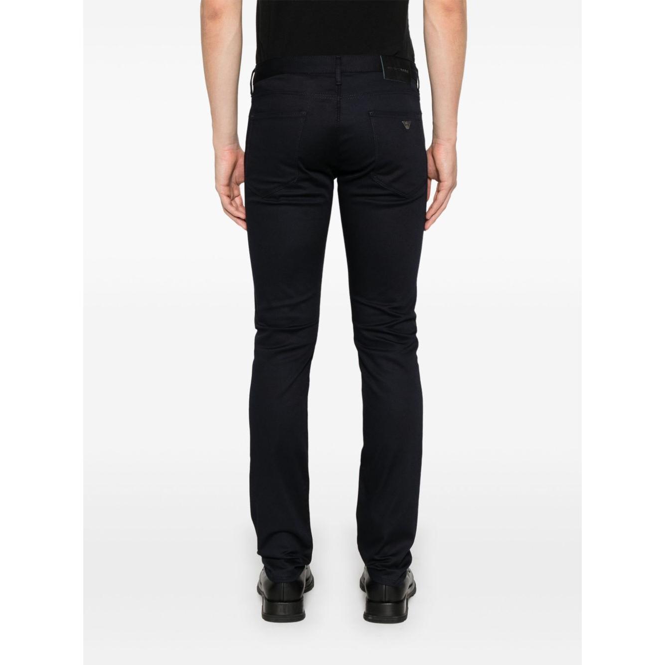 Emporio Armani logo-plaque slim-fit Jeans Jeans Emporio Armani White Smoke