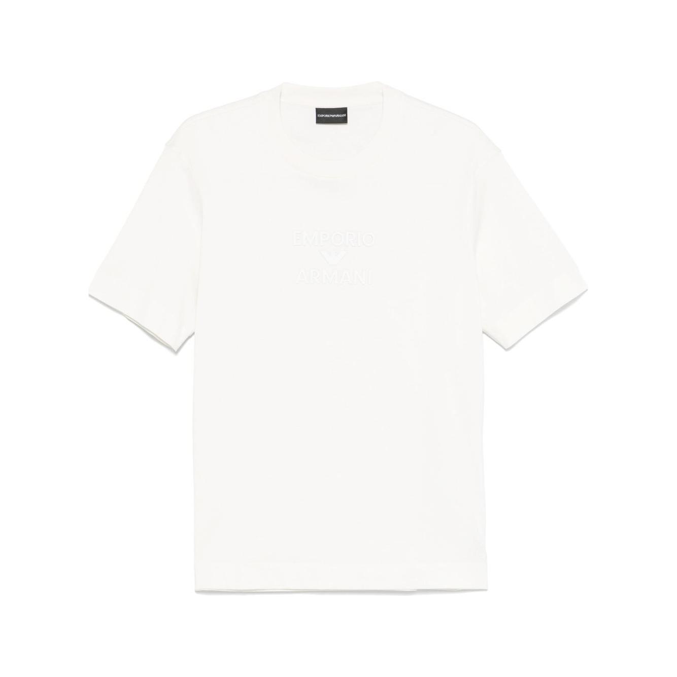 Emporio Armani logo printed T-shirt Topwear Emporio Armani White Smoke
