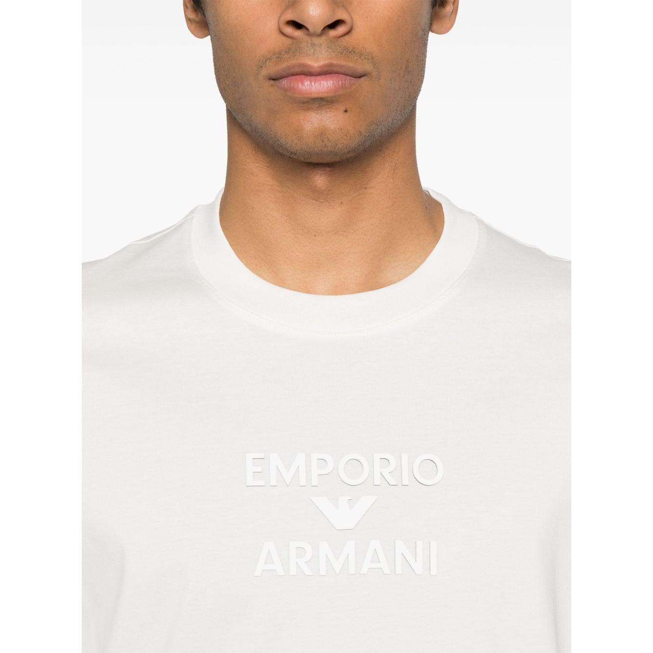 Emporio Armani logo printed T-shirt Topwear Emporio Armani Beige