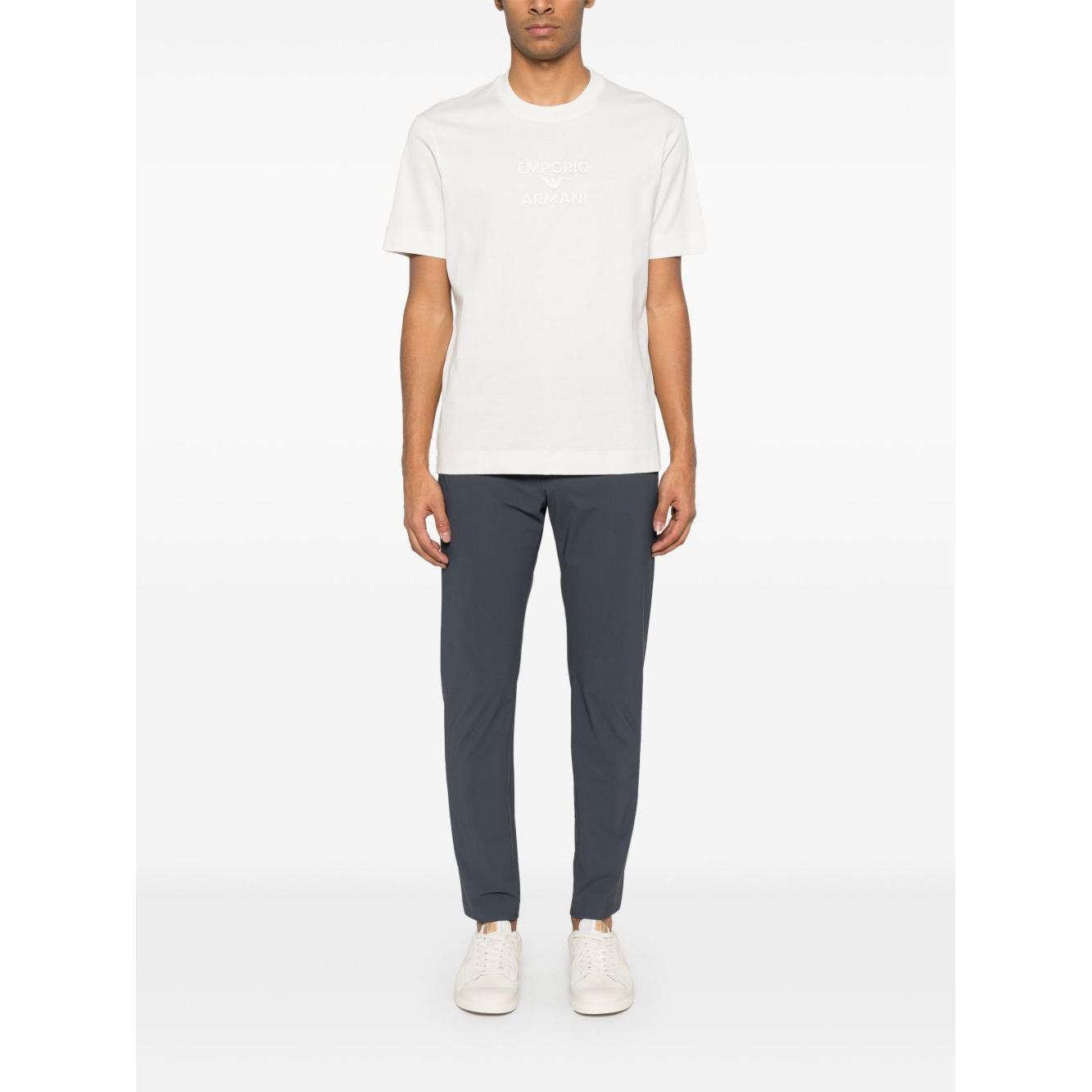 Emporio Armani logo printed T-shirt Topwear Emporio Armani White Smoke