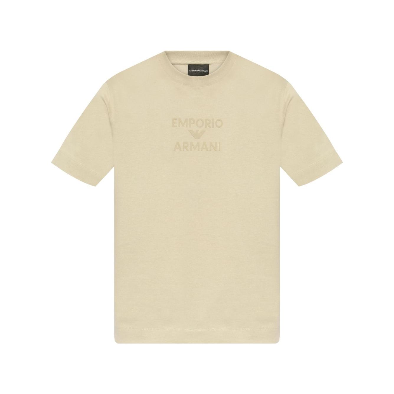 Emporio Armani logo printed T-shirt Topwear Emporio Armani Wheat