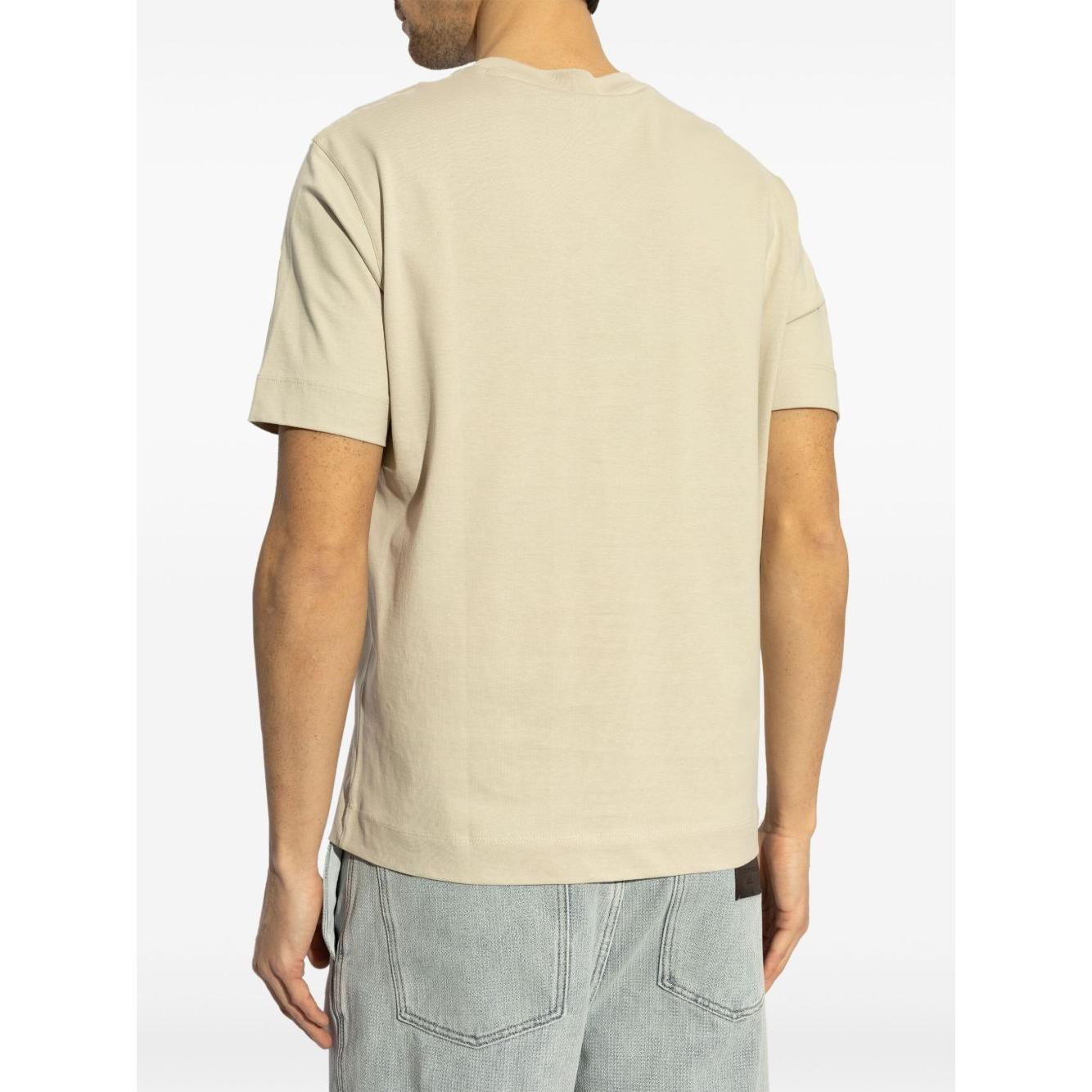 Emporio Armani logo printed T-shirt Topwear Emporio Armani Antique White