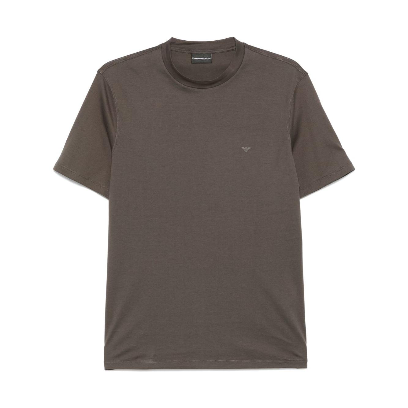 Emporio Armani Jersey Crewneck T-shirt Topwear Emporio Armani Dark Olive Green