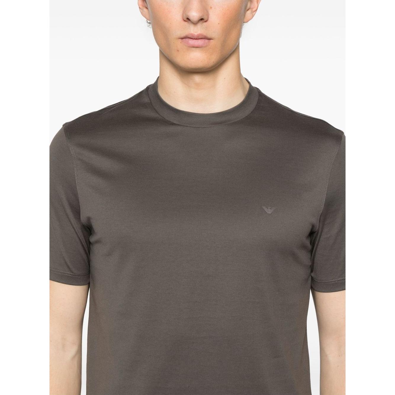 Emporio Armani Jersey Crewneck T-shirt Topwear Emporio Armani Dim Gray