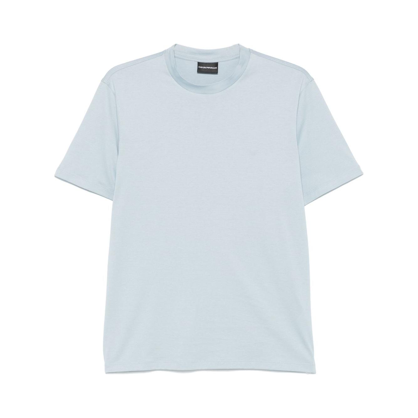 Emporio Armani T-shirt with logo patch Topwear Emporio Armani Light Gray