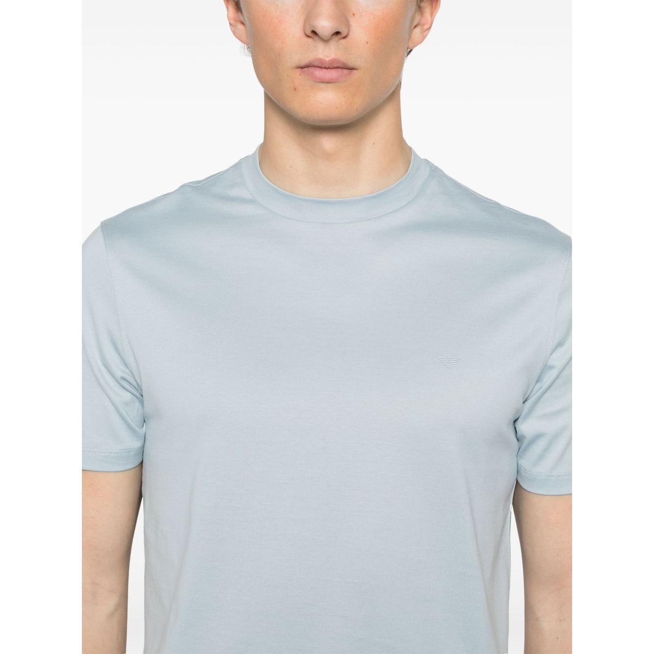 Emporio Armani T-shirt with logo patch Topwear Emporio Armani Light Gray