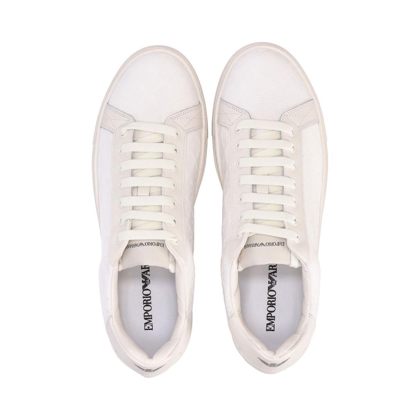 Emporio Armani logo-print low-top sneakers Sneakers Emporio Armani Light Gray