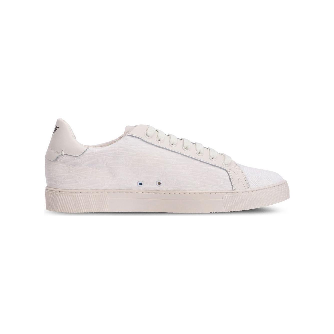 Emporio Armani logo-print low-top sneakers Sneakers Emporio Armani Light Gray
