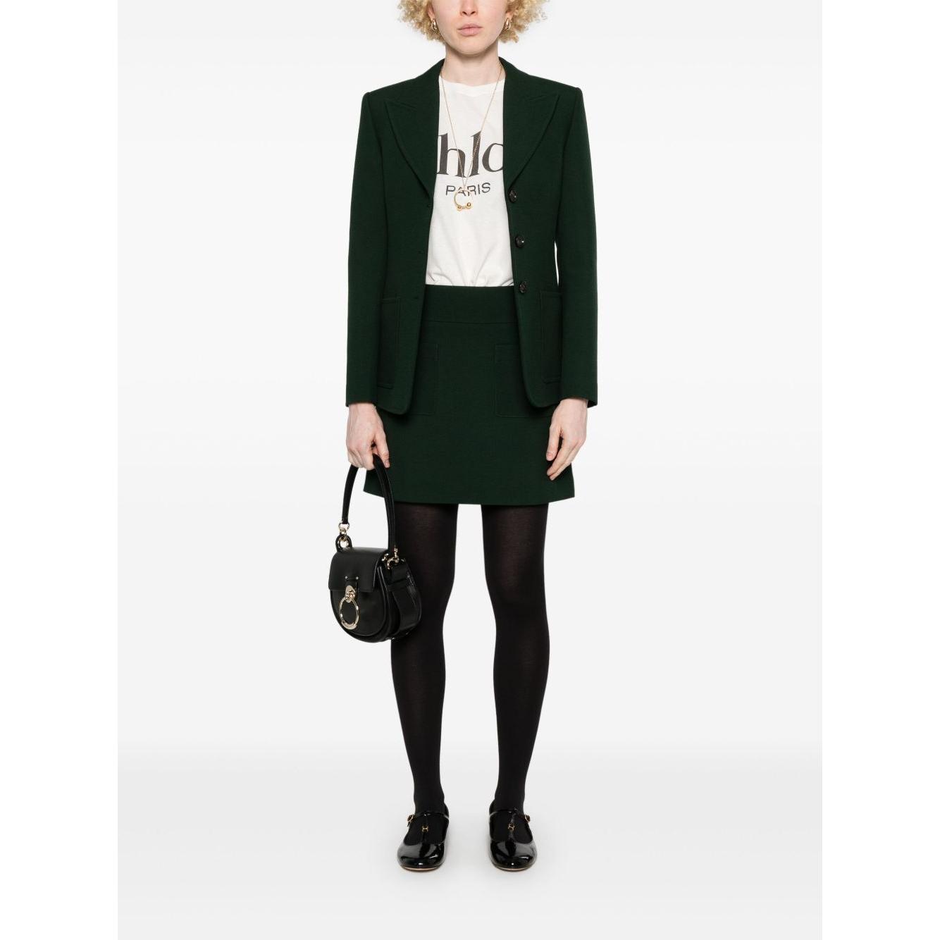 Chloè Oversized cotton jersey logo t-shirt Topwear Chloè Black