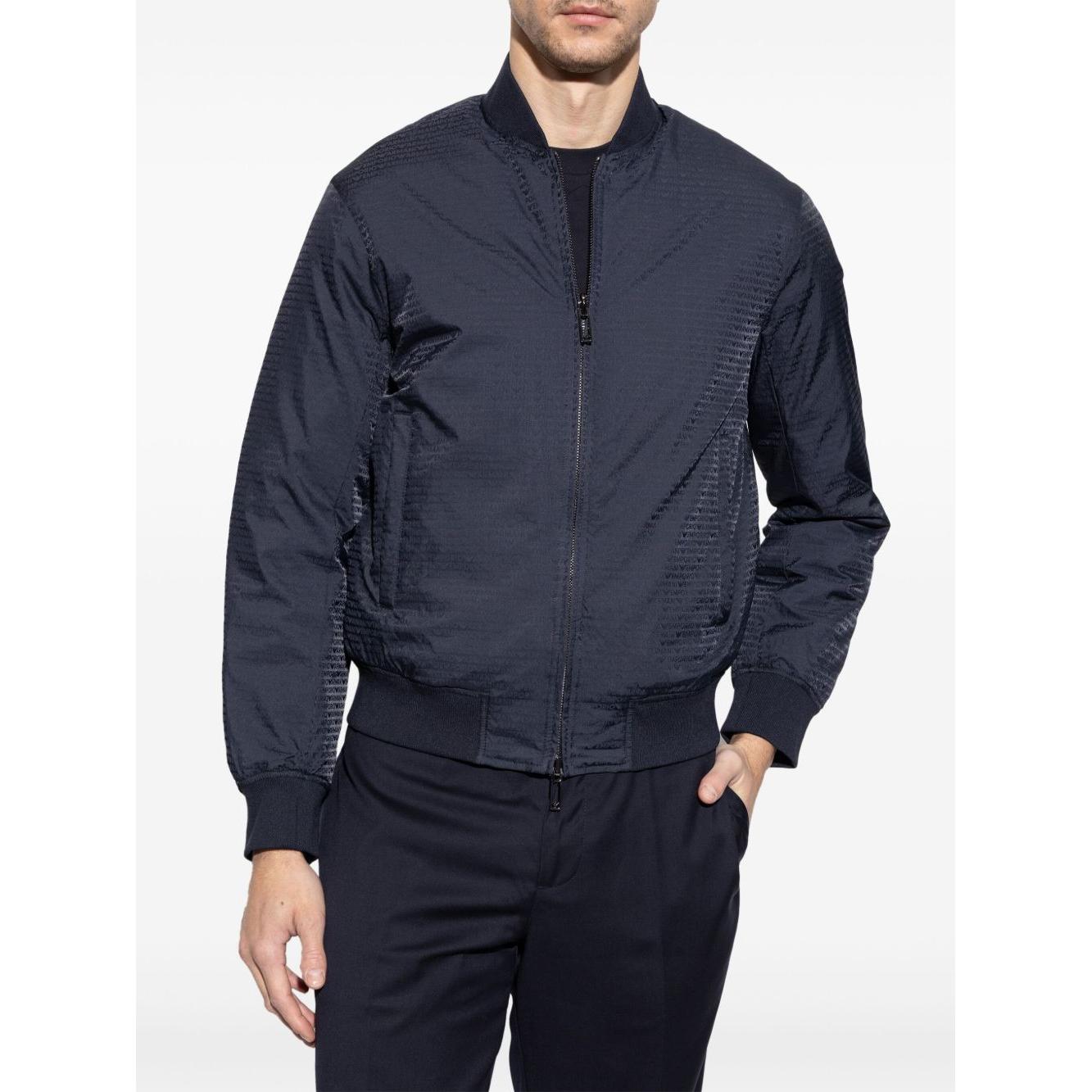 Emporio Armani Reversible bomber collar down jacket Jackets Emporio Armani Dark Slate Gray