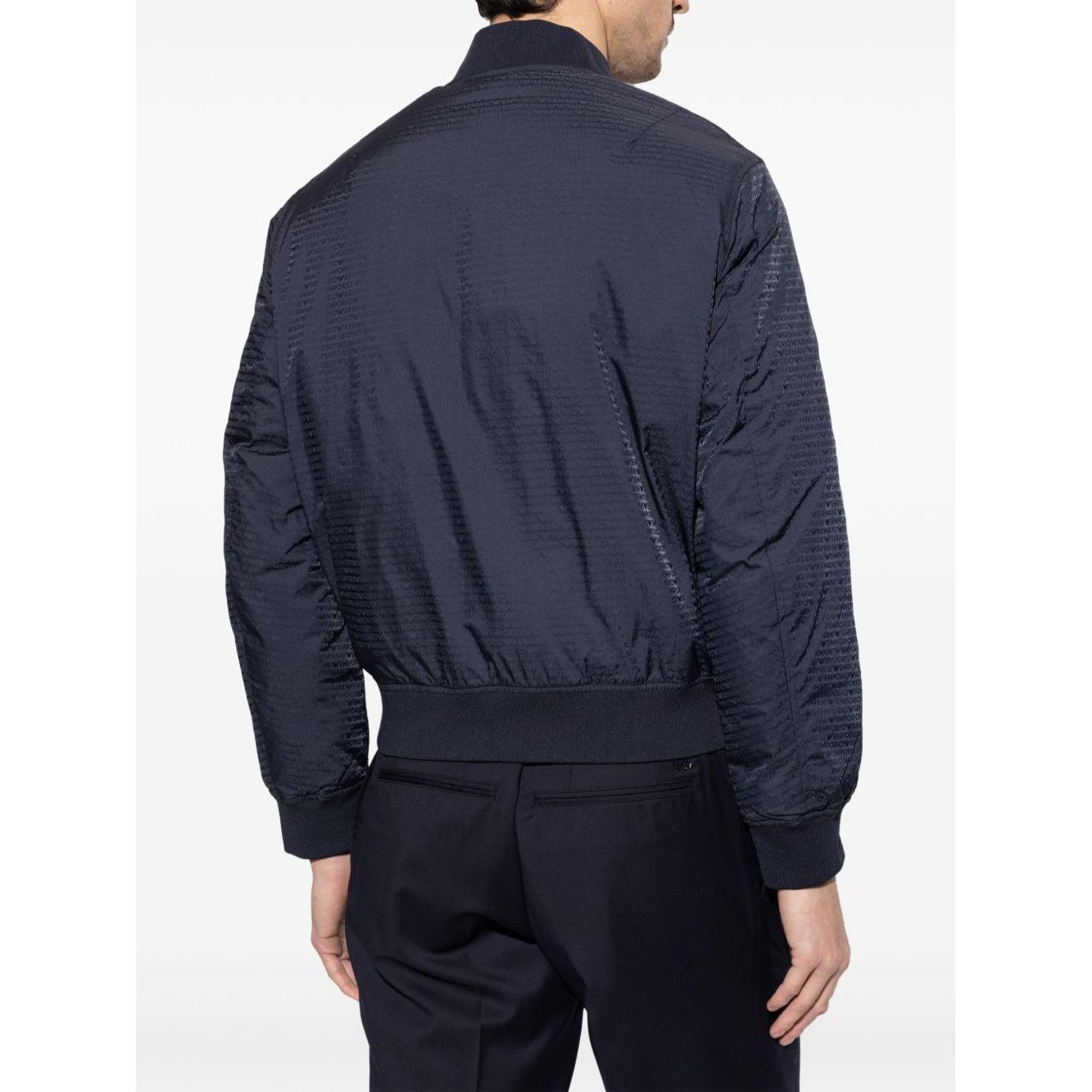 Emporio Armani Reversible bomber collar down jacket Jackets Emporio Armani Dark Slate Gray