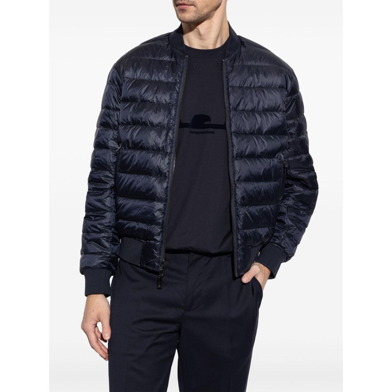 Emporio Armani Reversible bomber collar down jacket Jackets Emporio Armani Dark Slate Gray