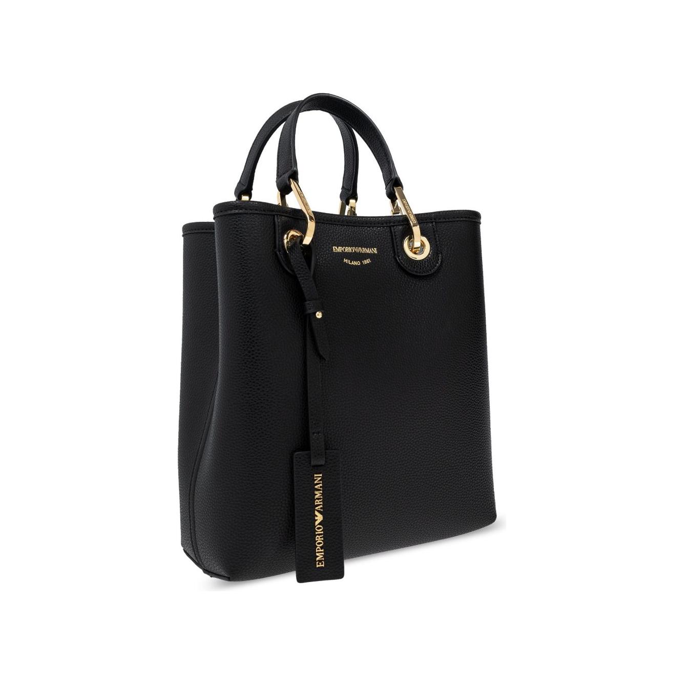 Emporio Armani Deer-print MyEA vertical shopper bag Shopper Emporio Armani Black
