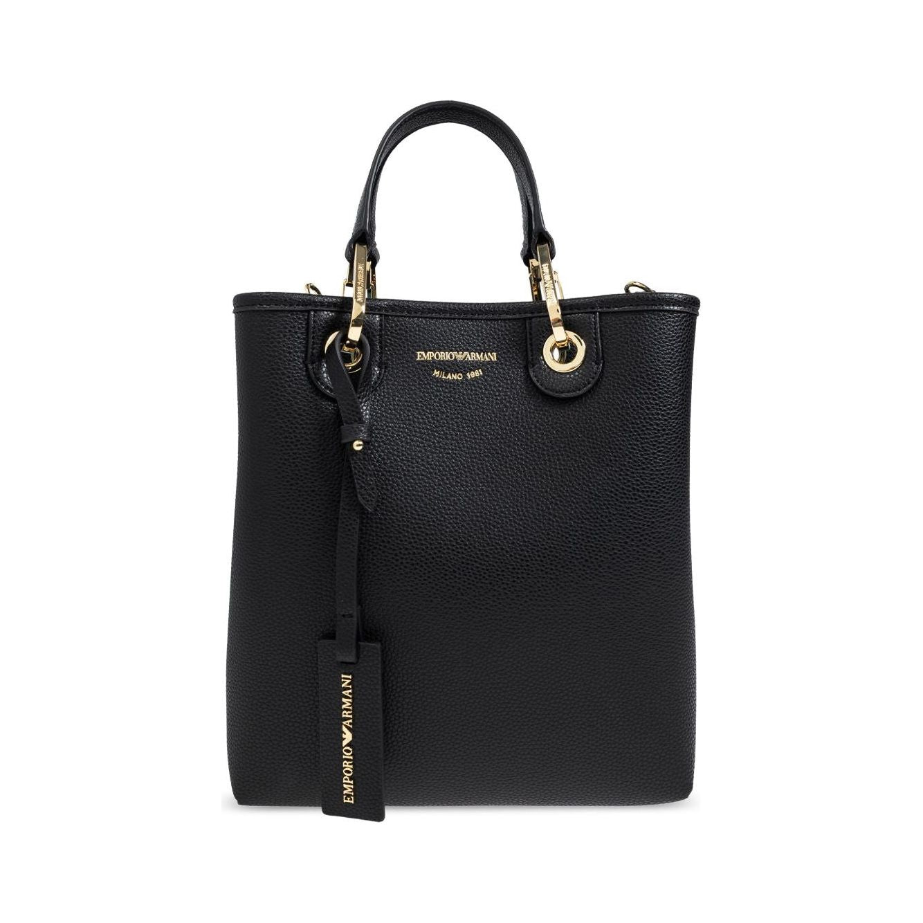 Emporio Armani Deer-print MyEA vertical shopper bag Shopper Emporio Armani Dark Slate Gray