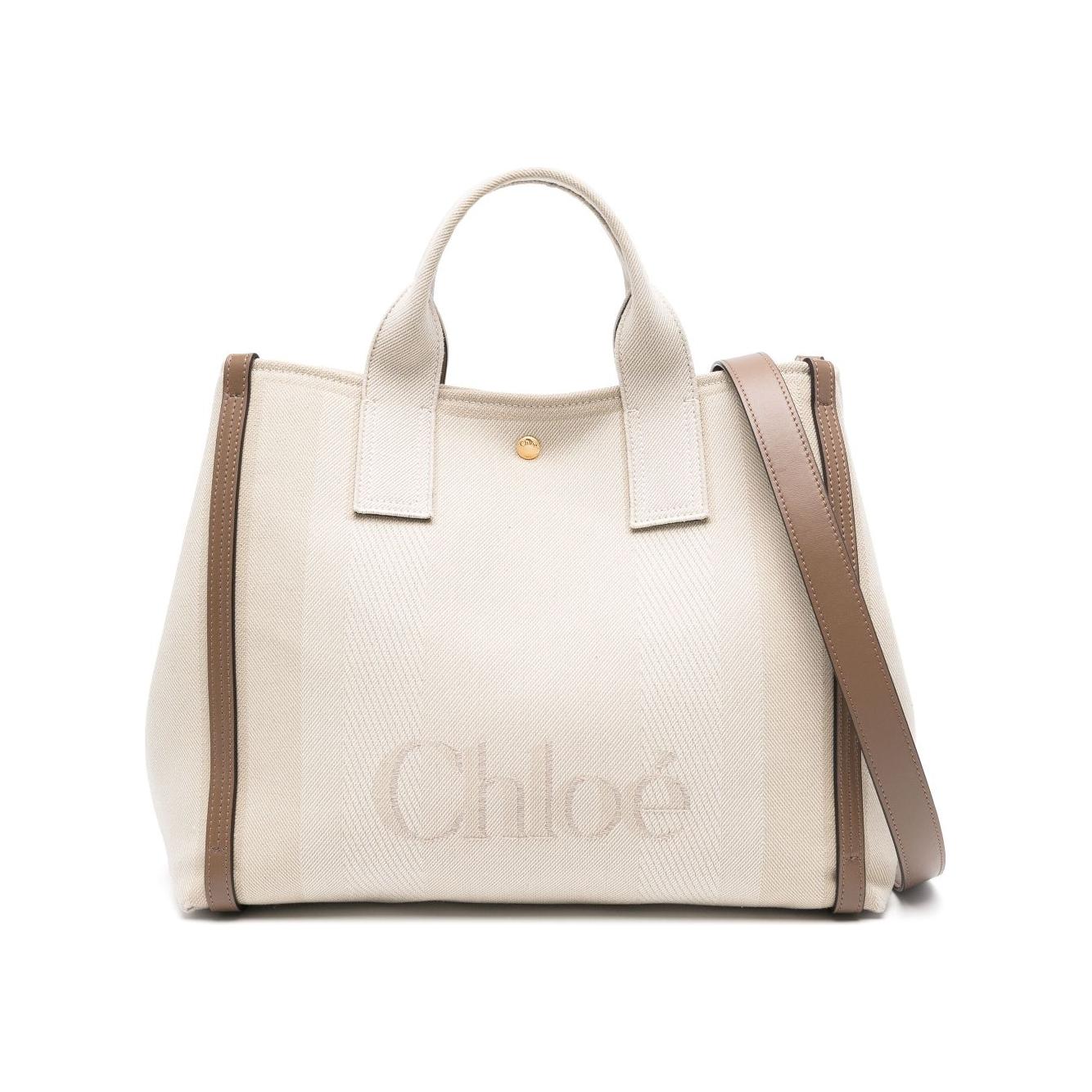 Chloè Chloé large Carry tote bag Handbag Chloè Light Gray