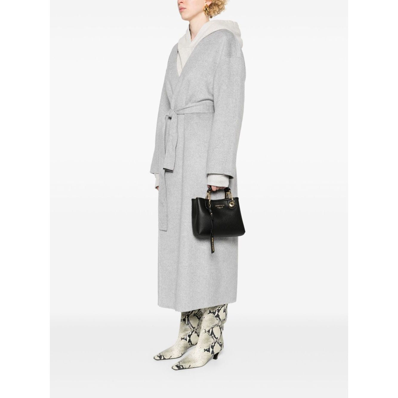 Emporio Armani logo-debossed crossbody bag Shopper Emporio Armani White Smoke
